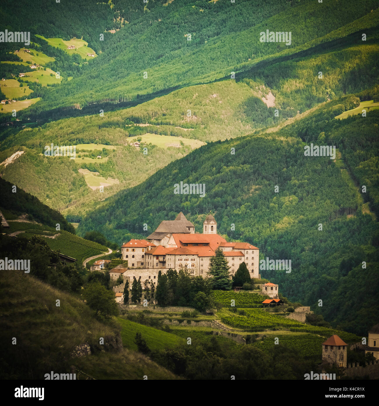 Monastero di Sabiona (Säben abbey) Trentino Alto Adige Italy Stock Photo
