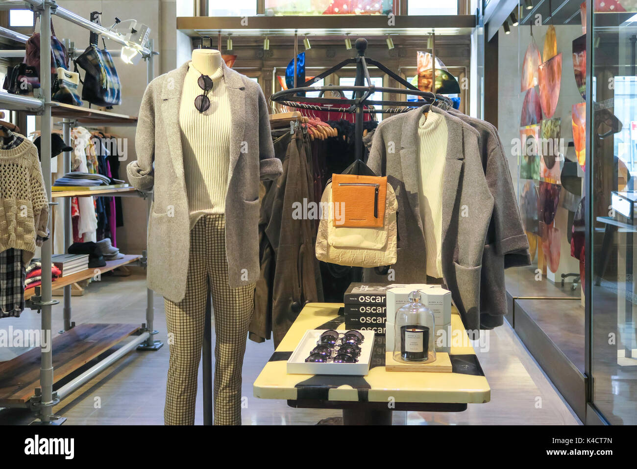 Anthropologie Store in Westfield World Trade Center Complex, NYC, USA Stock Photo