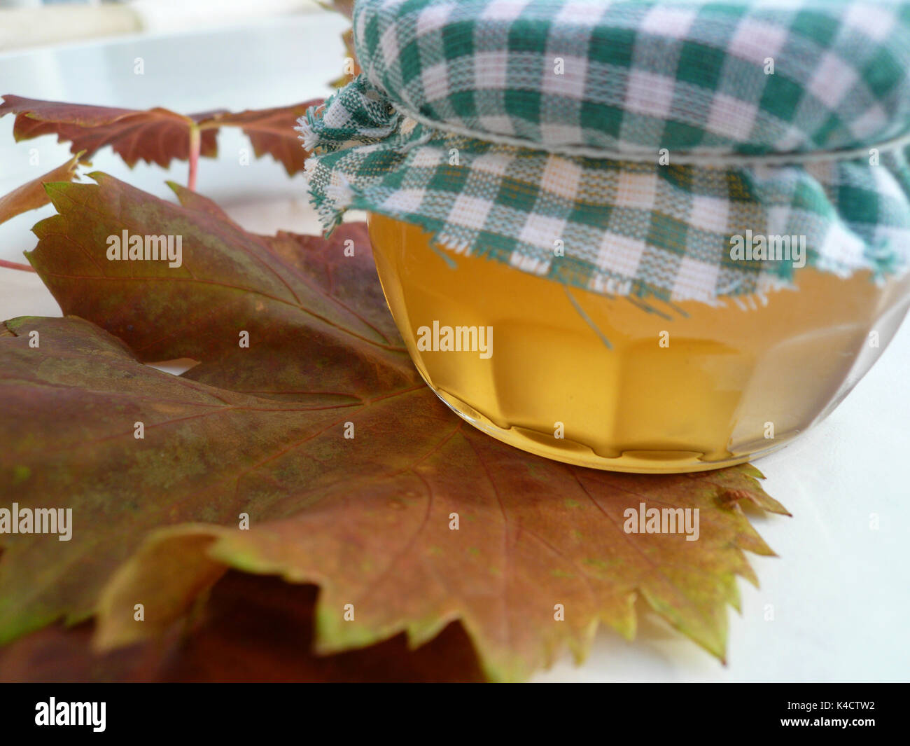 Wine Jelly Homemade Stock Photo Alamy