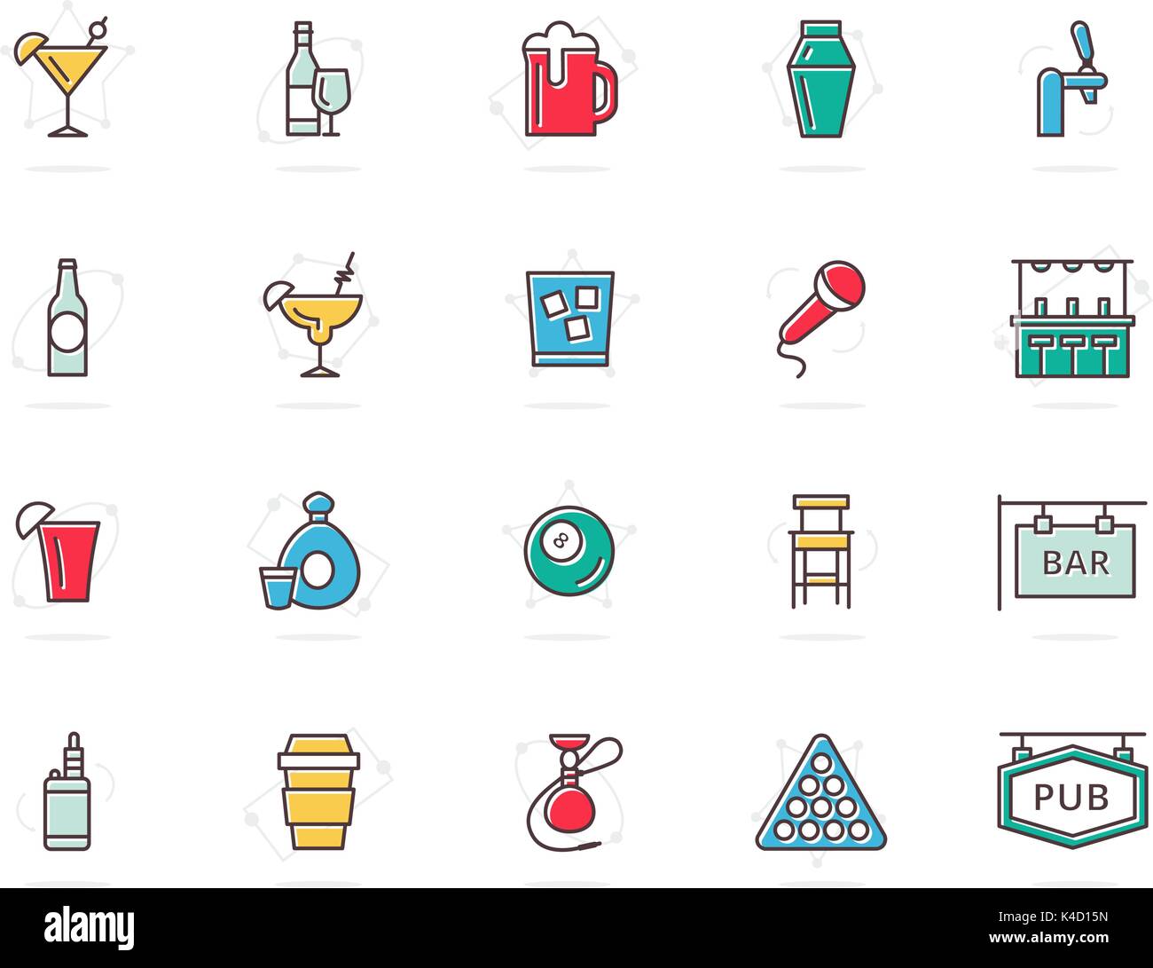 The billiard party Stock Vector Images Alamy