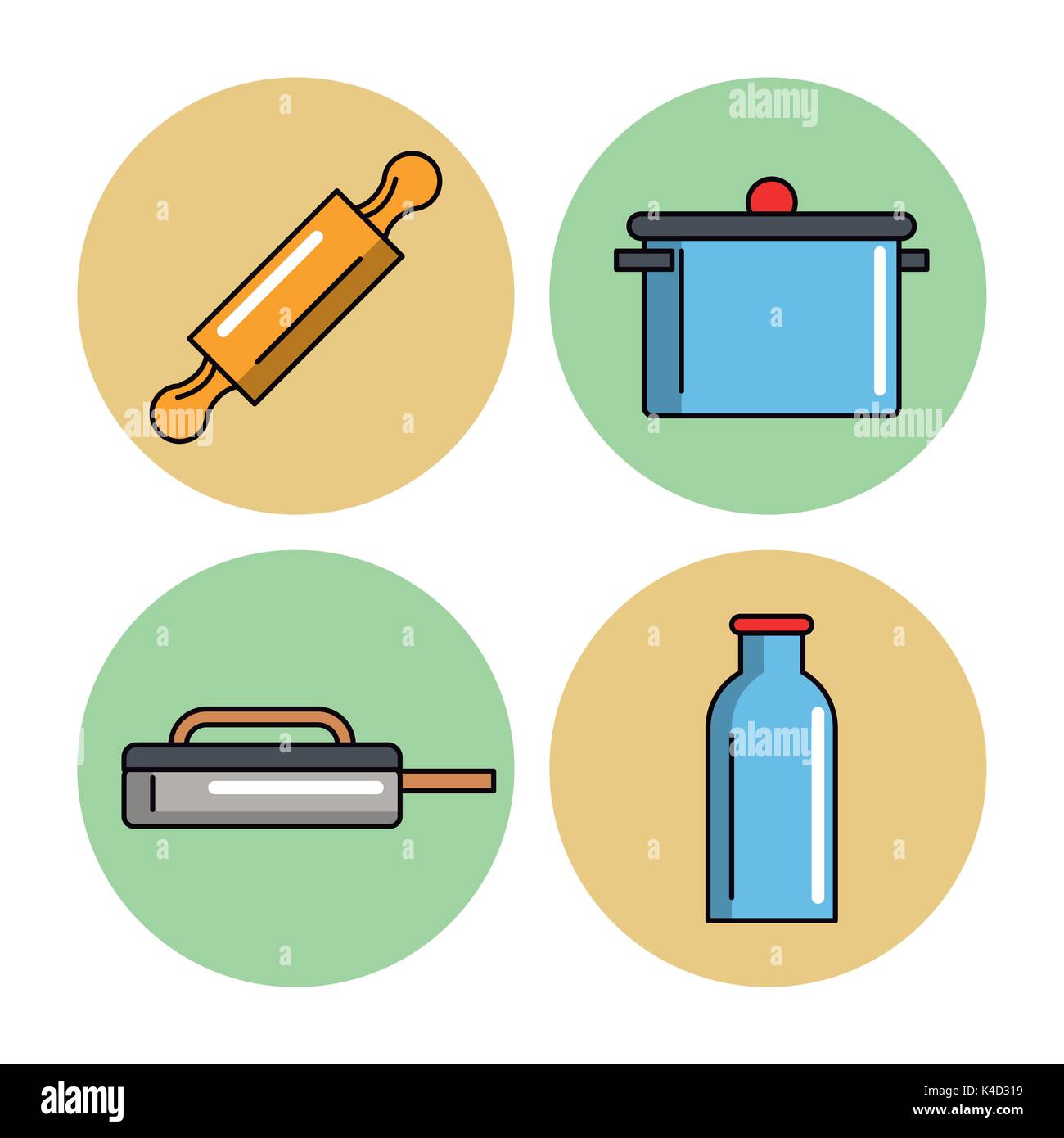 Kitchen utensils icons Stock Vector Image & Art - Alamy
