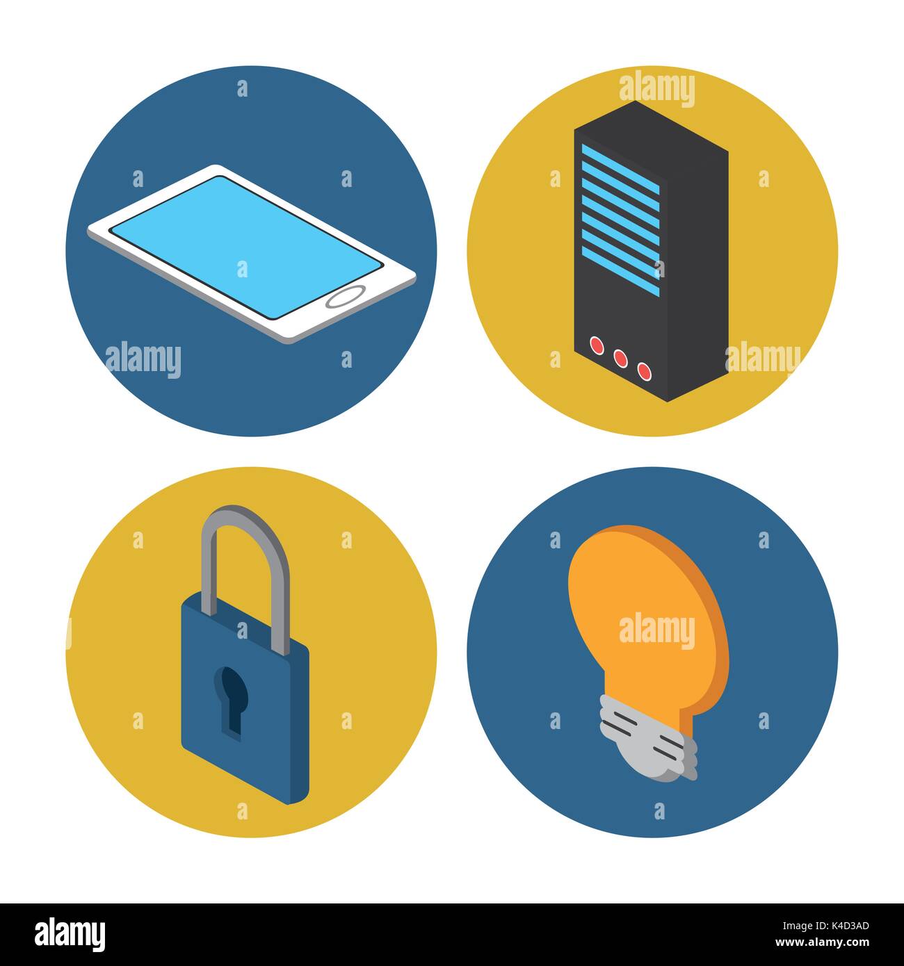 Internet and technology icons Stock Vector
