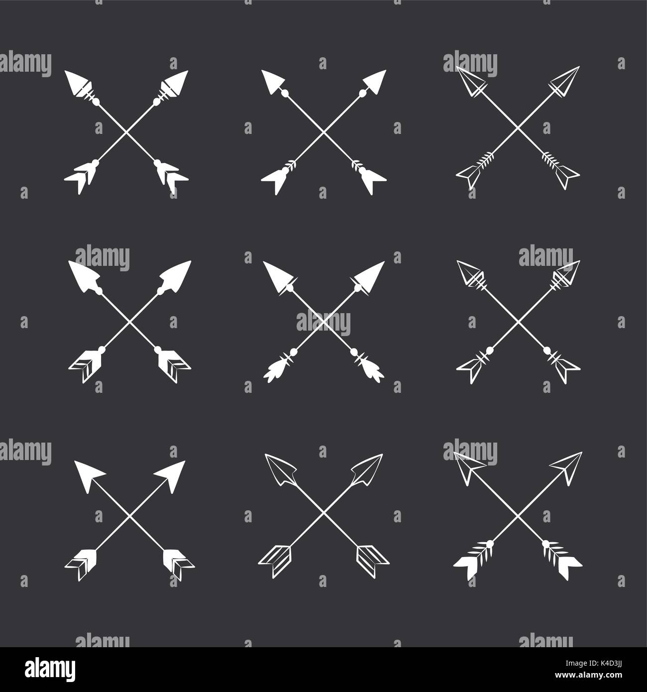 Decorative bow arrows Stock Vector Image & Art Alamy