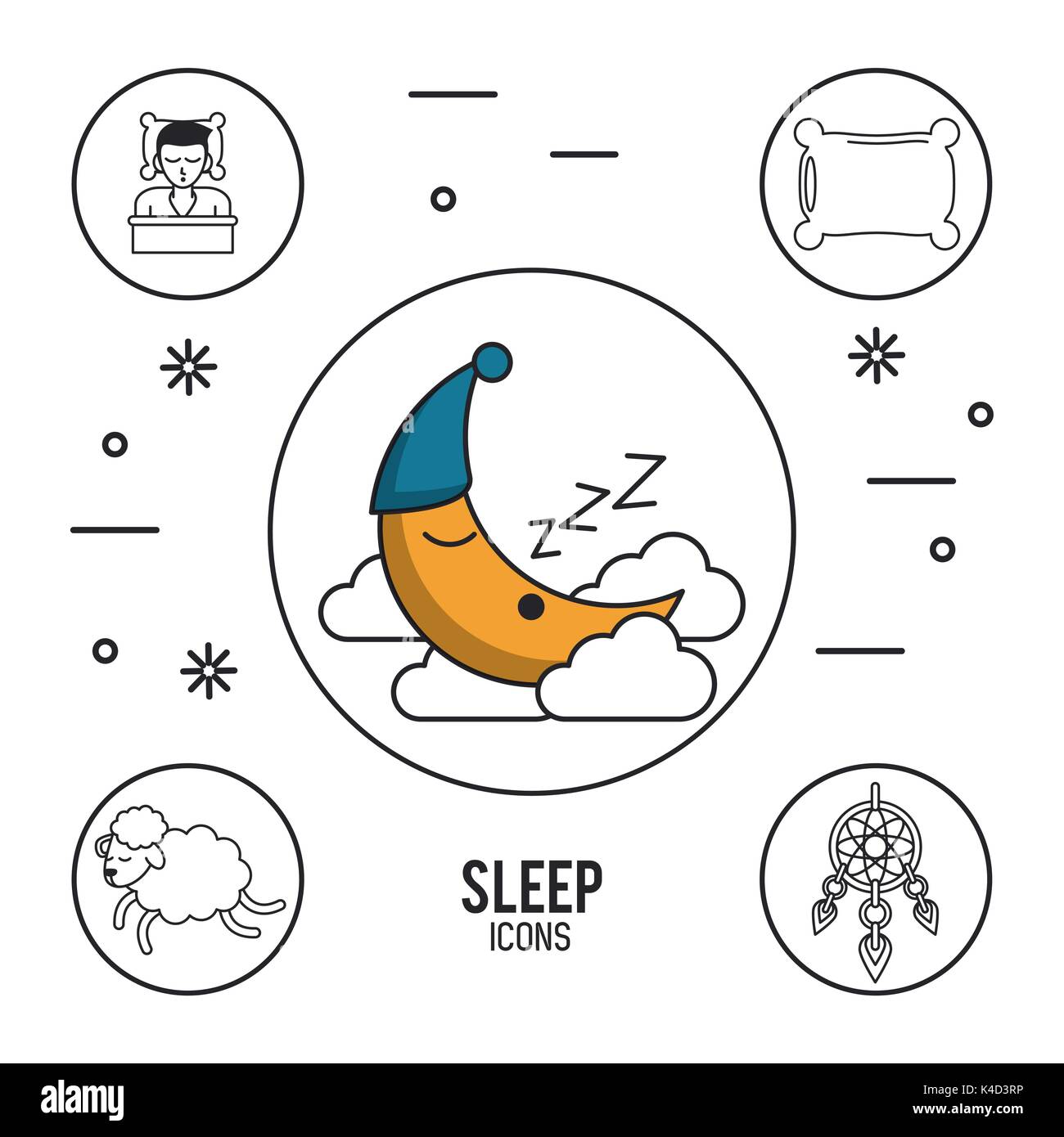 Sweet dreams and good sleep infographic Stock Vector Image & Art Alamy