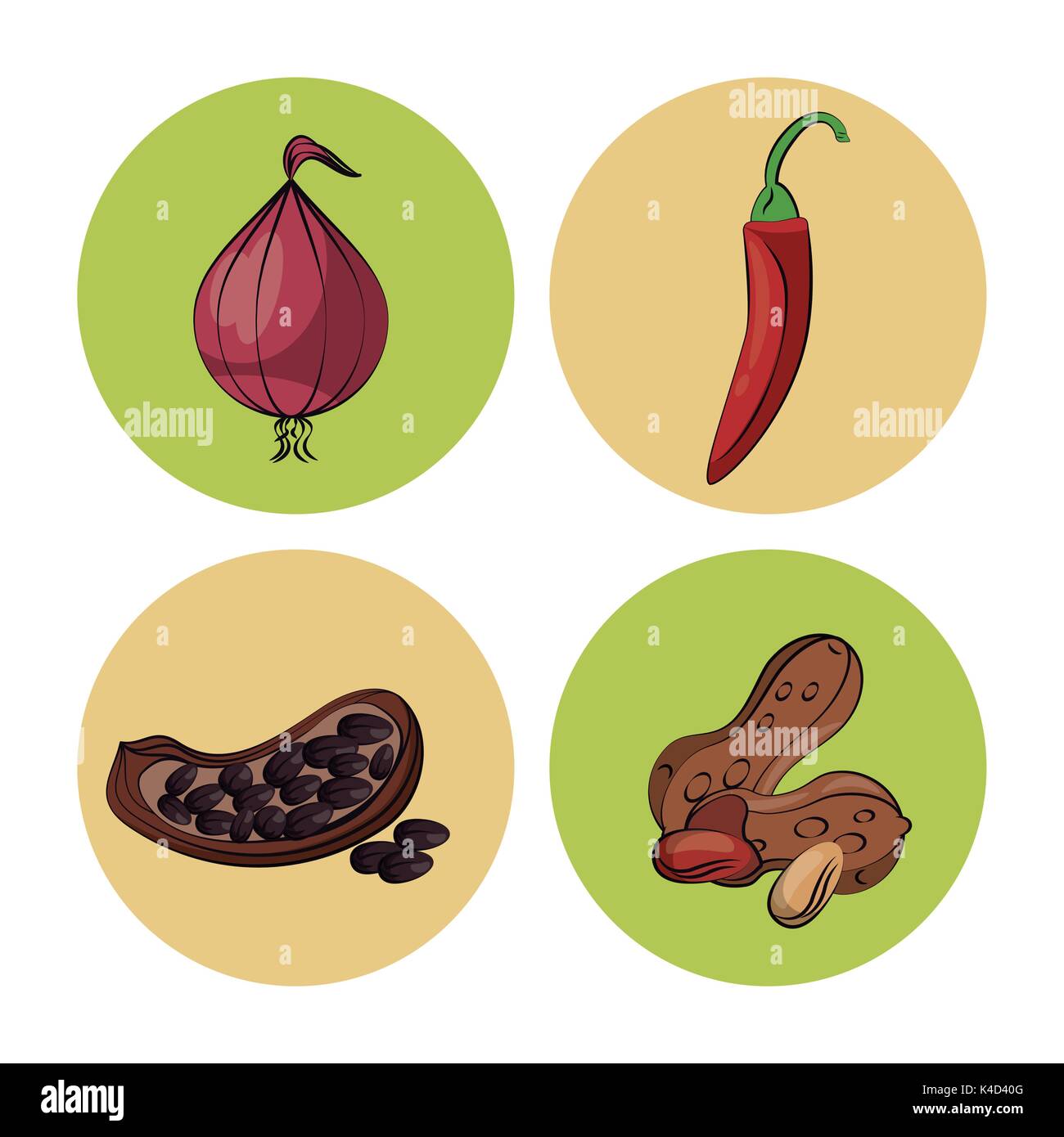 Herbs and spices icons Stock Vector Image & Art - Alamy