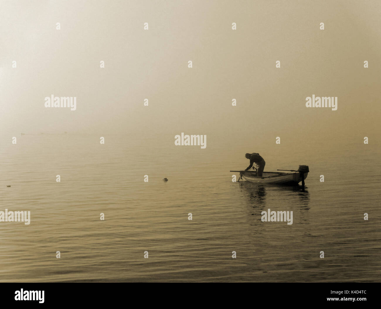 Fisherman water boat hi-res stock photography and images - Alamy
