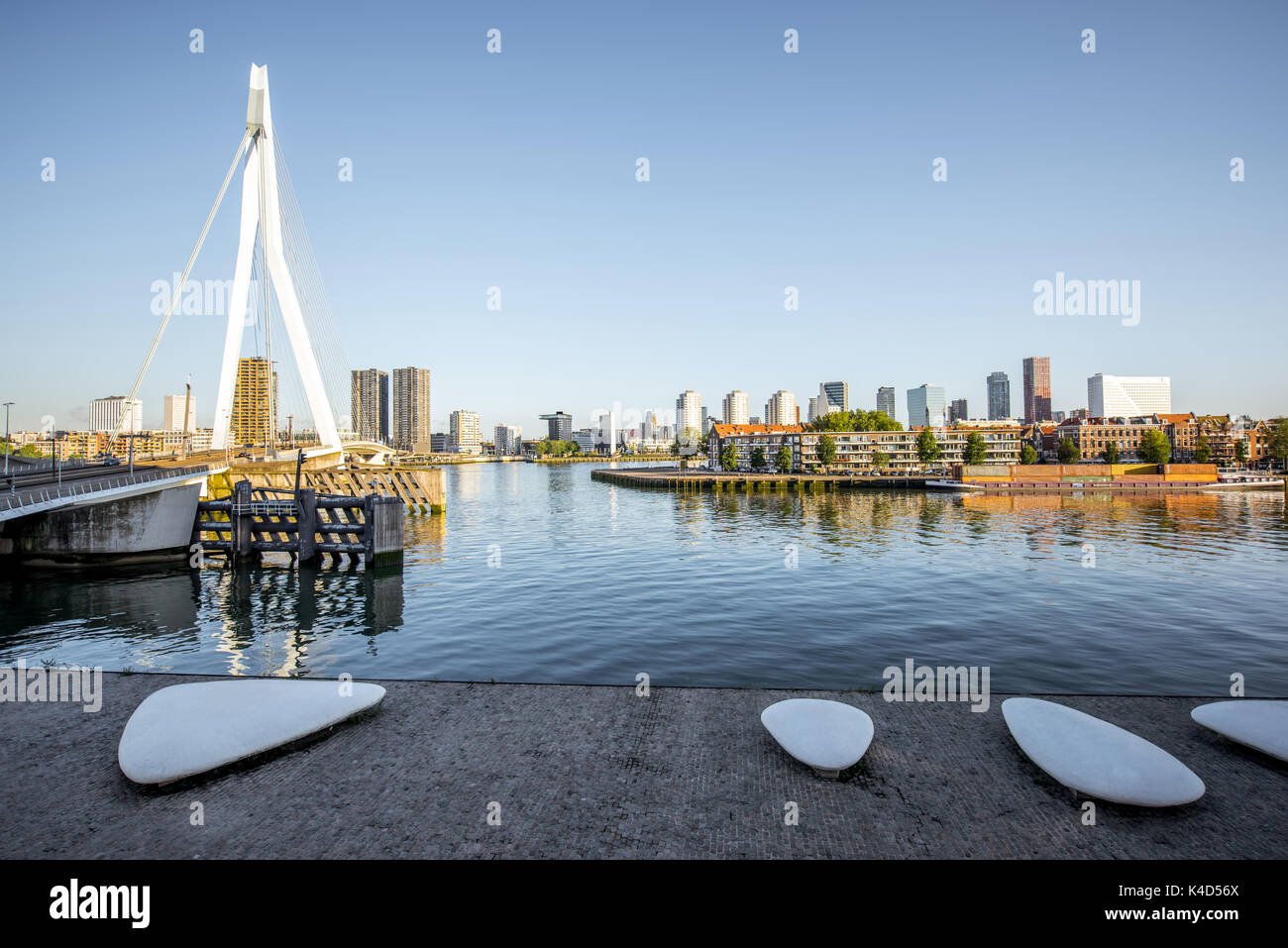 Rotterdam city in Netherlands Stock Photo