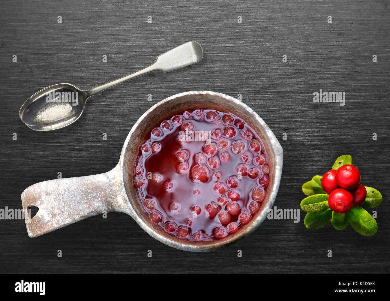 Organic Lingonberry Juice Stock Photo