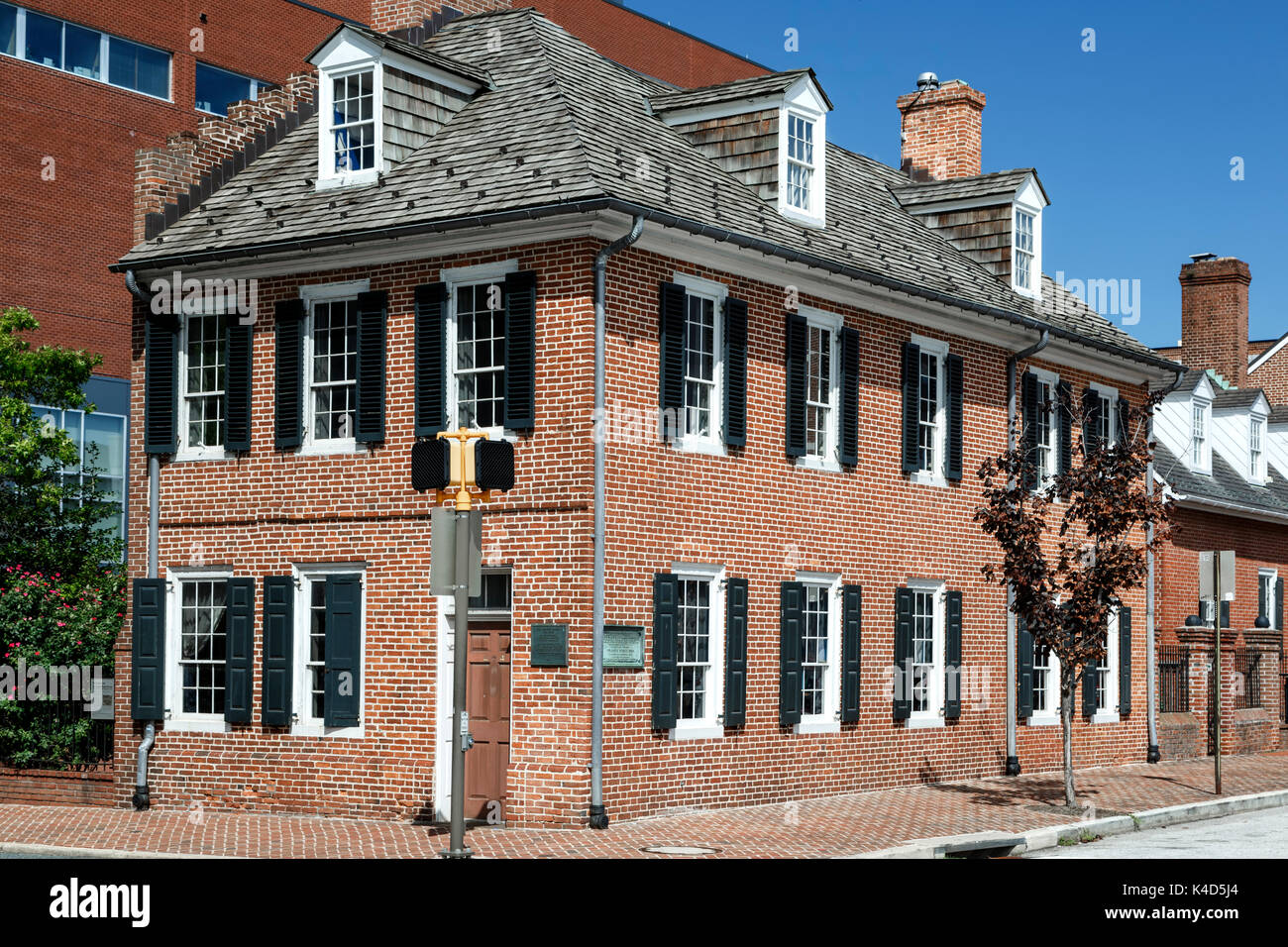 Star Spangled Banner House, Baltimore, Maryland USA Stock Photo