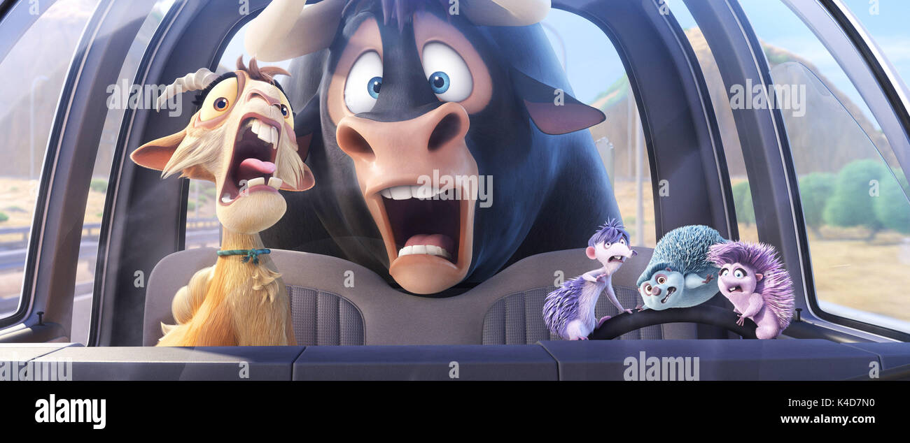 FERDINAND, lr Lupe (voice Kate McKinnon), Ferdinand (voice John