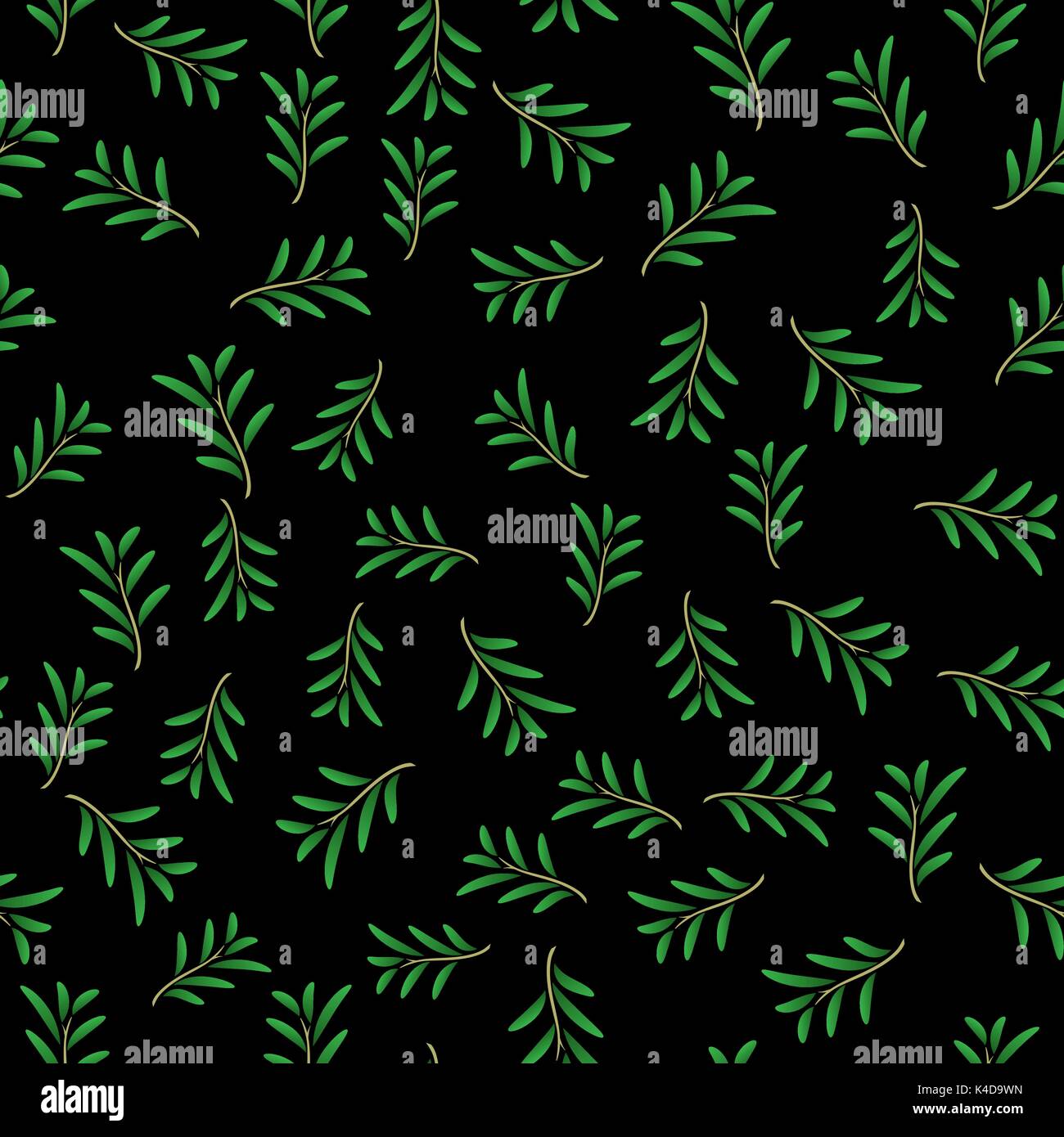 Seamless Green Leaves Pattern Stock Vector Image & Art - Alamy