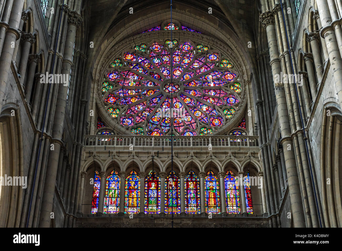cathedral reims Stock Photo