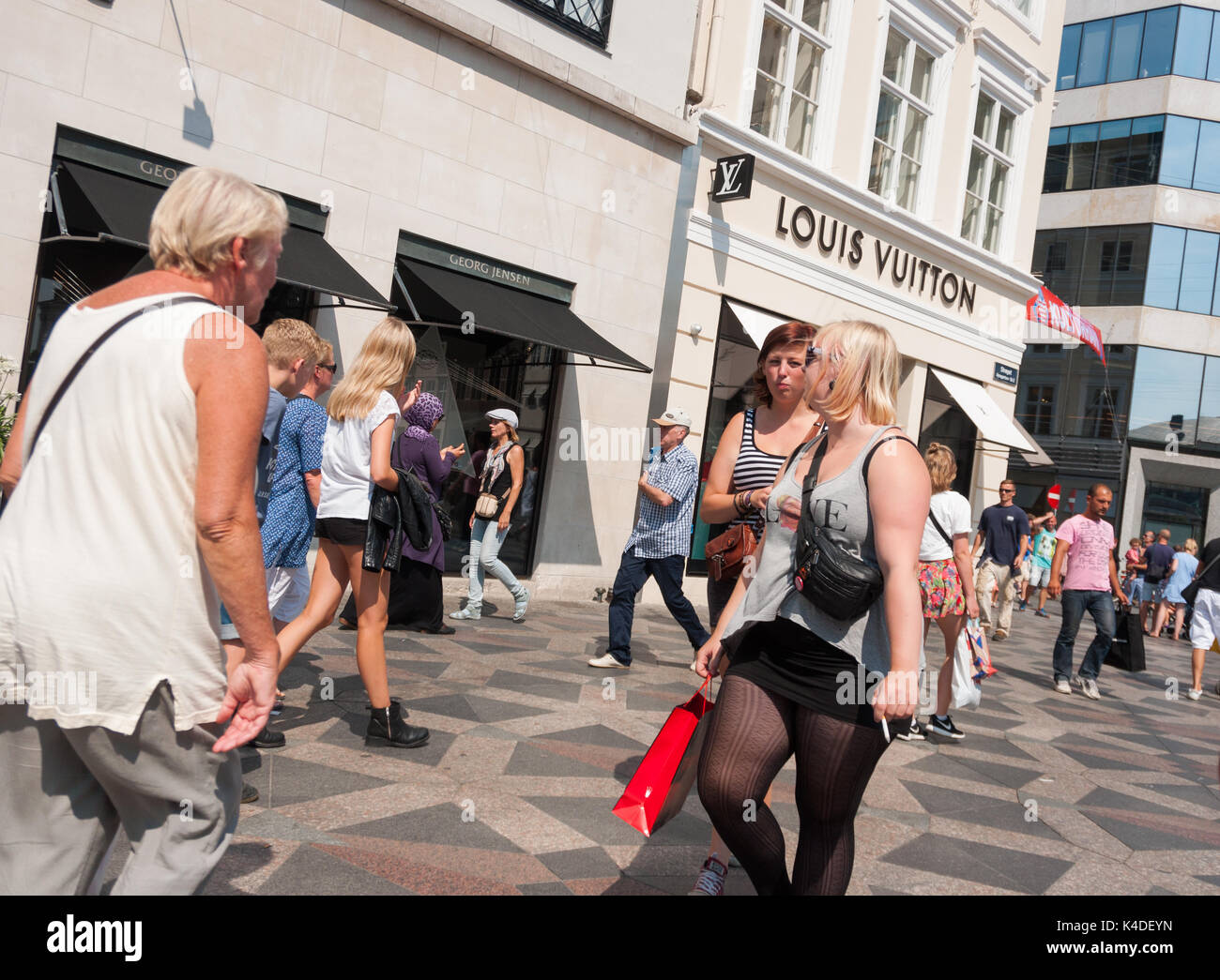 Copenhagen, Denmark  Stroget Stock Photo