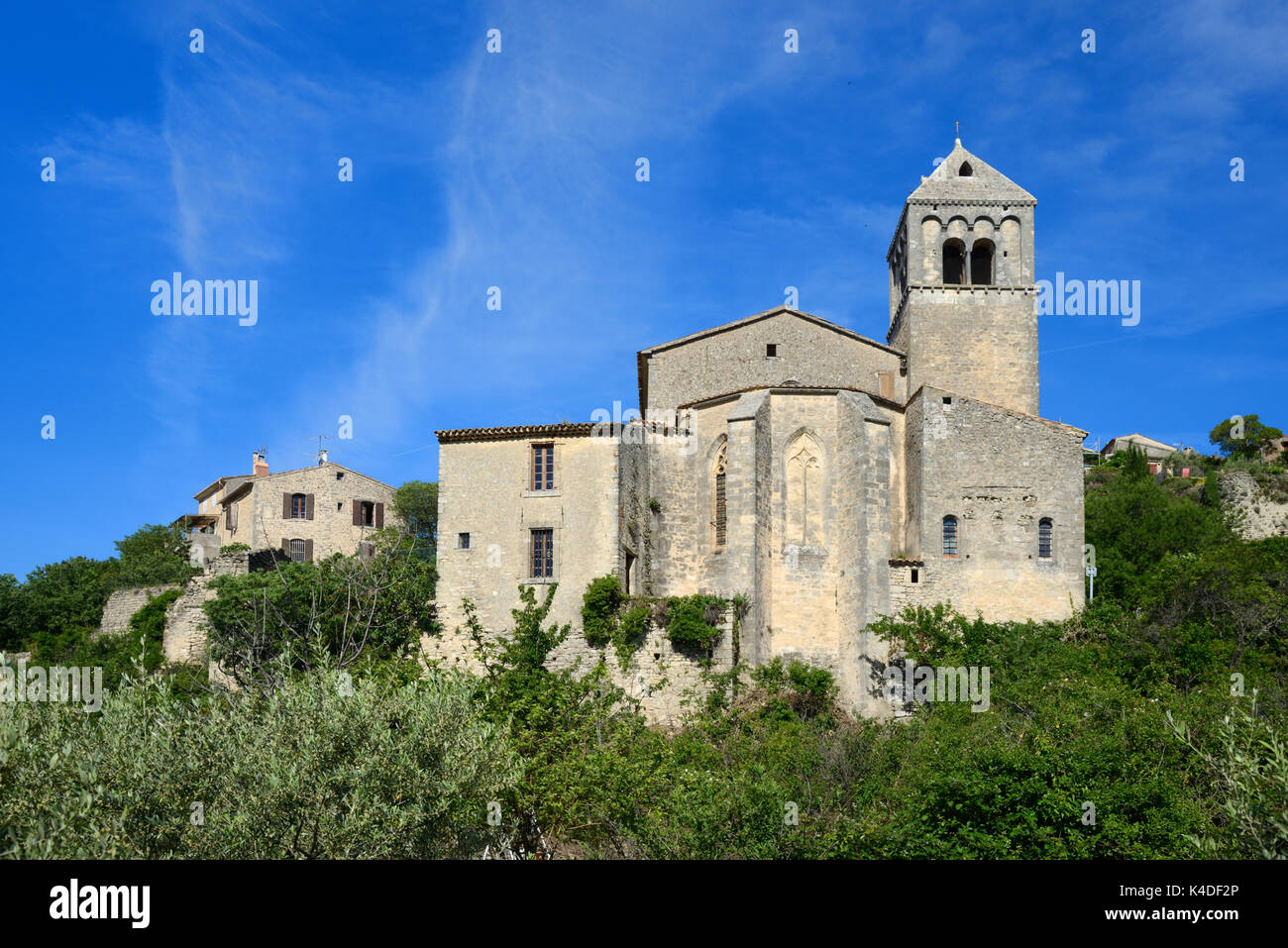 Romanesque Church of Saint Hilaire (c12th) Viens Luberon Provence Stock Photo