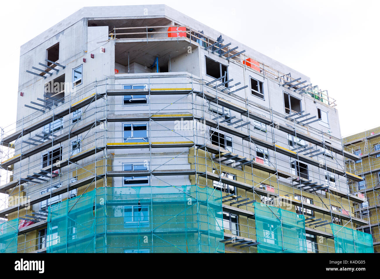 Image showcasing Construction and insulation of modern apartment buildings Stock Photo ...