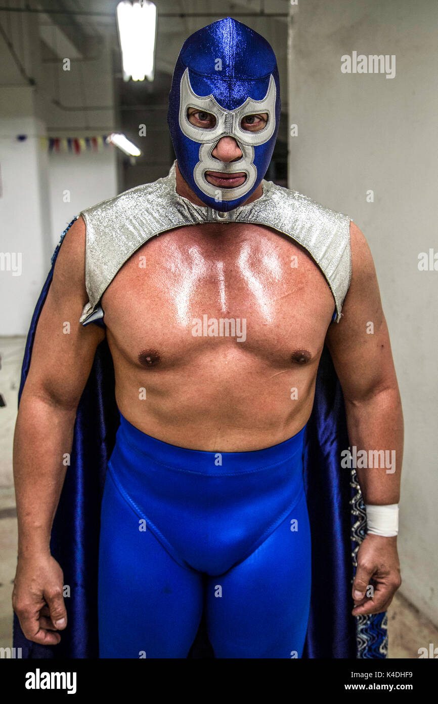 The Mexican wrestler Blue Demon Jr.