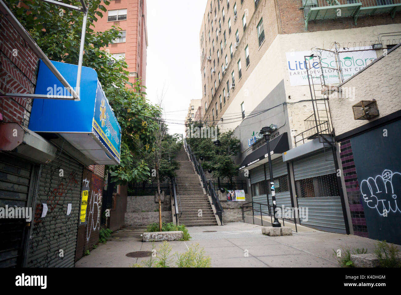 West 176th Street step street off of Jerome Avenue in the Bronx borough