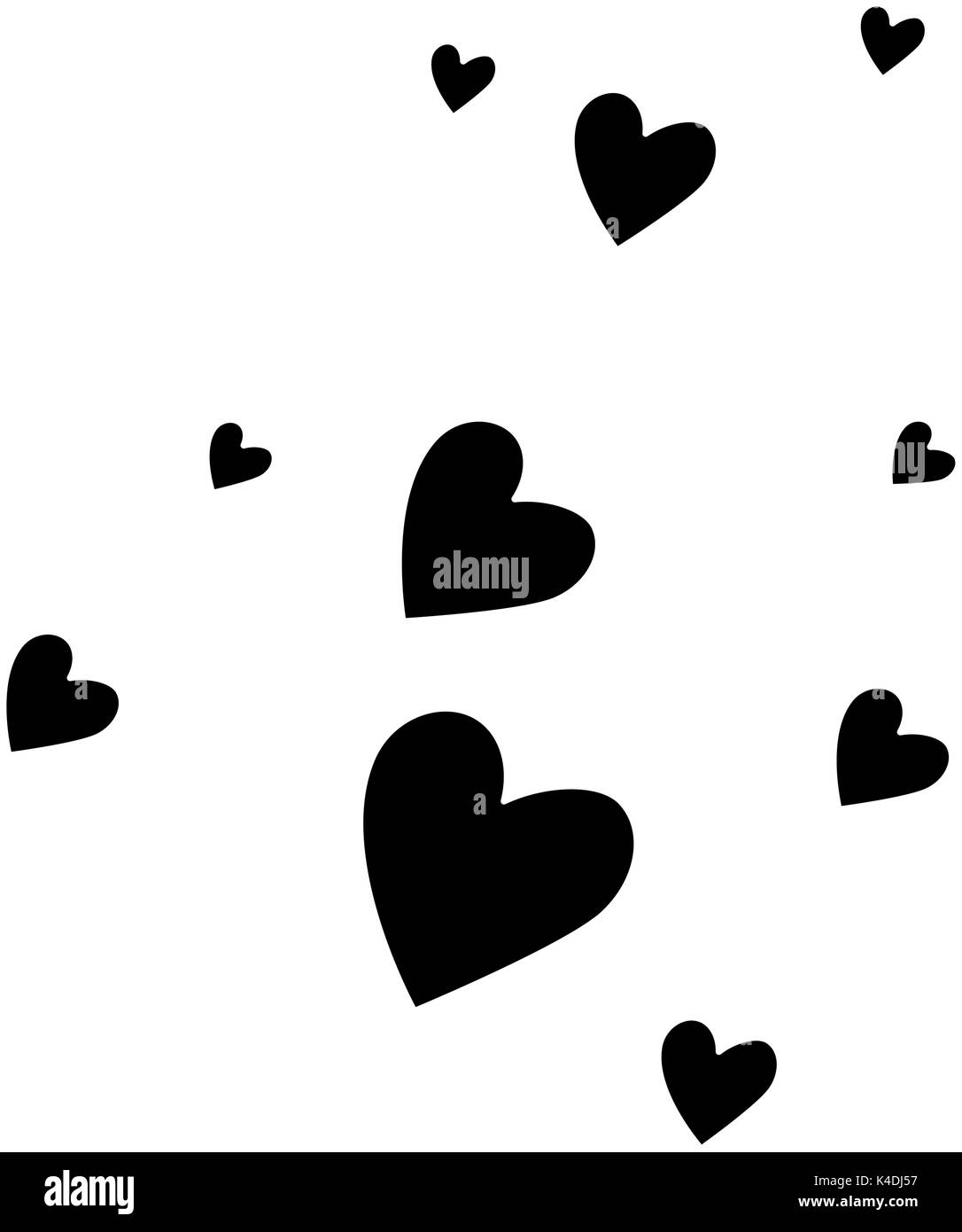 hearts love pattern background vector illustration design Stock Vector ...