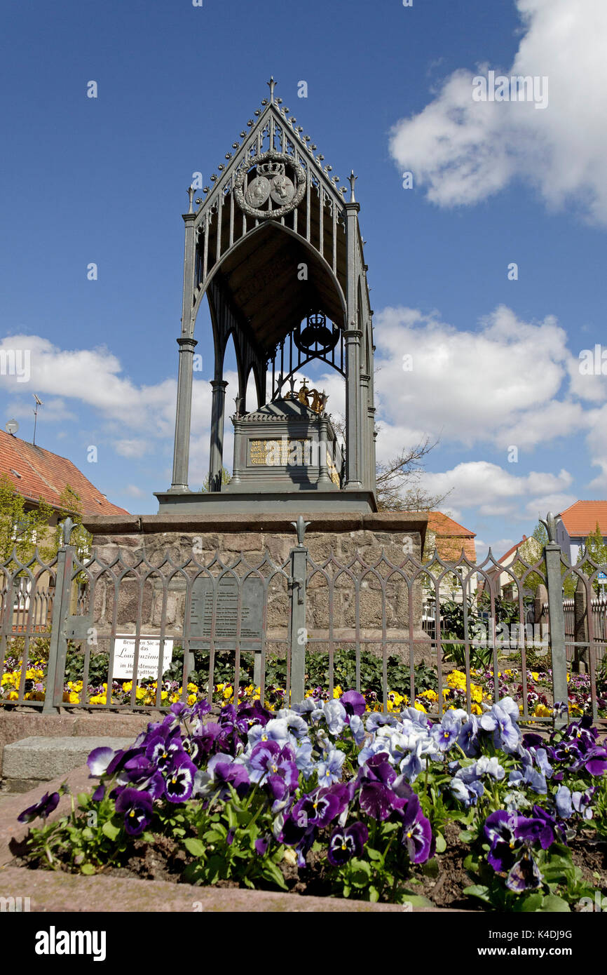memorial for Queen Luise, Gransee, Brandenburg, Germany Stock Photo