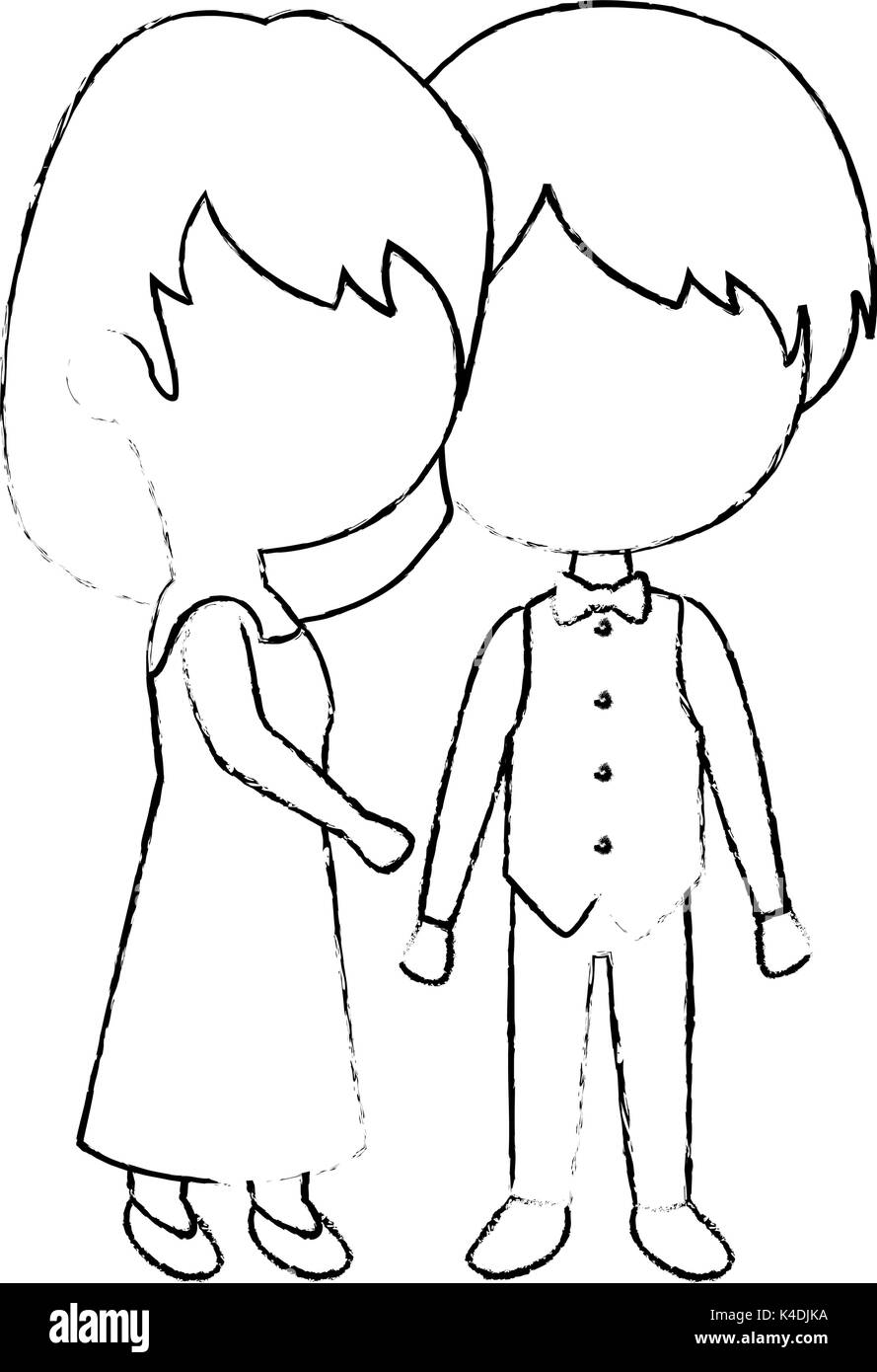 cute couple in love vector illustration design Stock Vector Image & Art ...