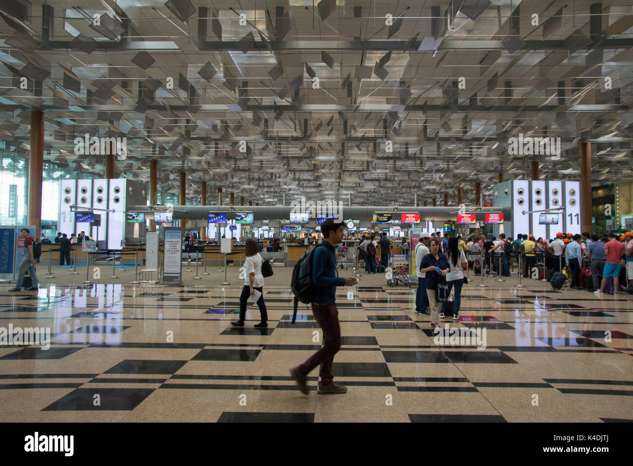 Terminal Three at Changi International Airport, Singapore Stock Photo