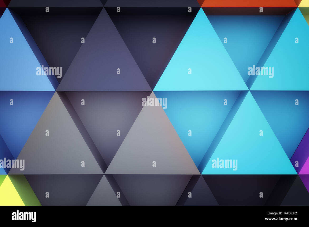 3D rendering of abstract triangle background Stock Photo - Alamy