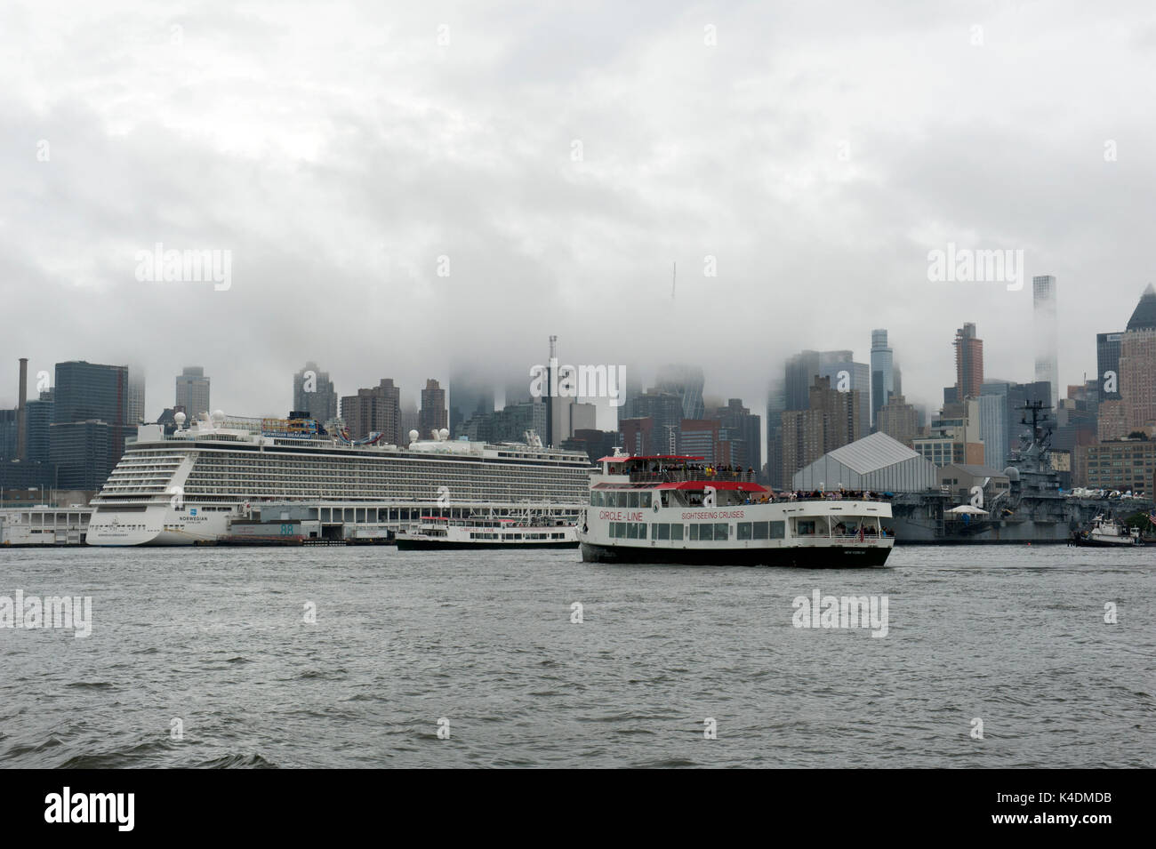 On a rainy day in early September, a Circle Line boat, which takes