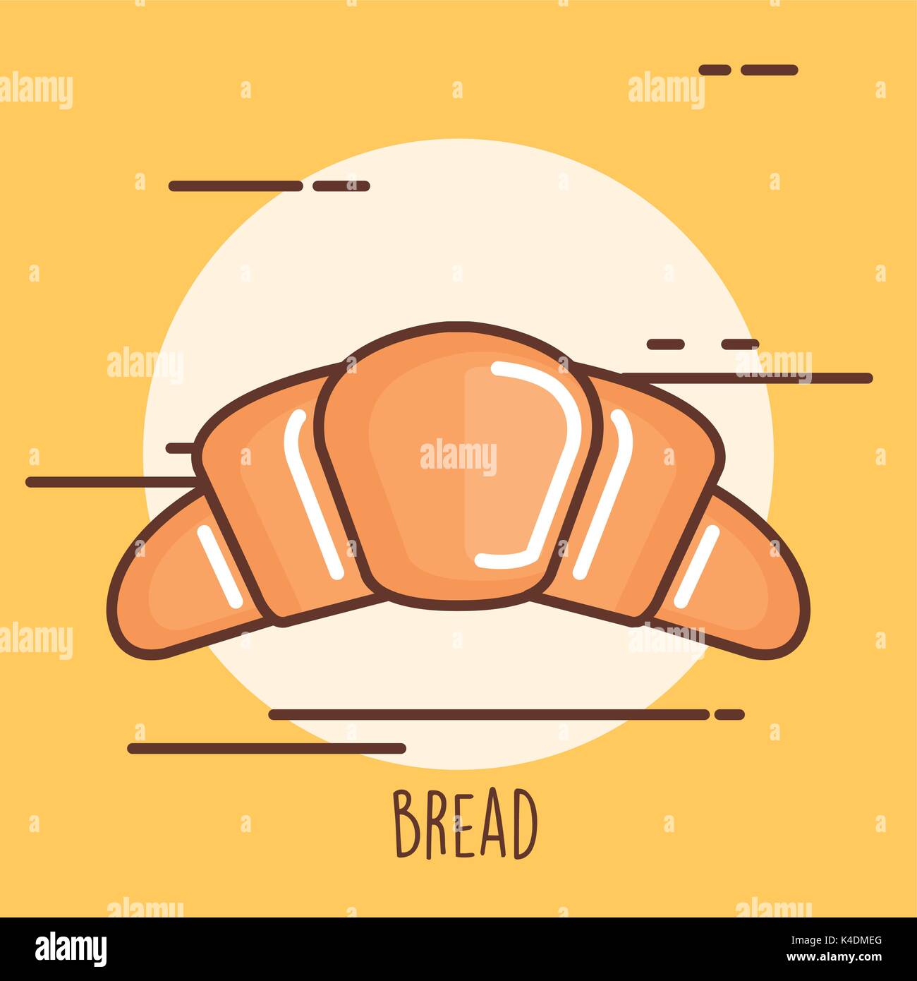 delicious bread croissant icon Stock Vector Image & Art - Alamy