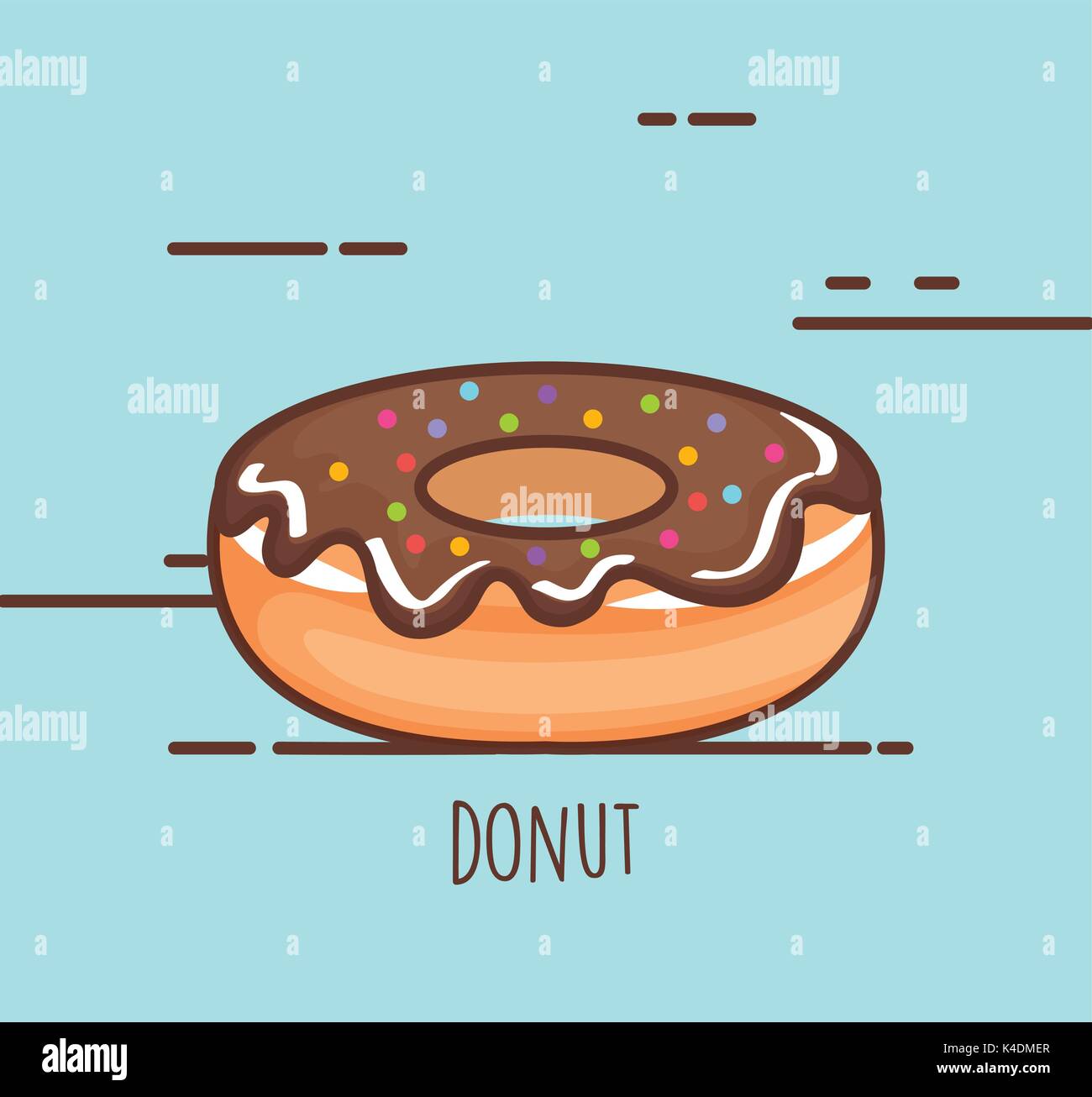 delicious sweet donut icon Stock Vector Image & Art - Alamy