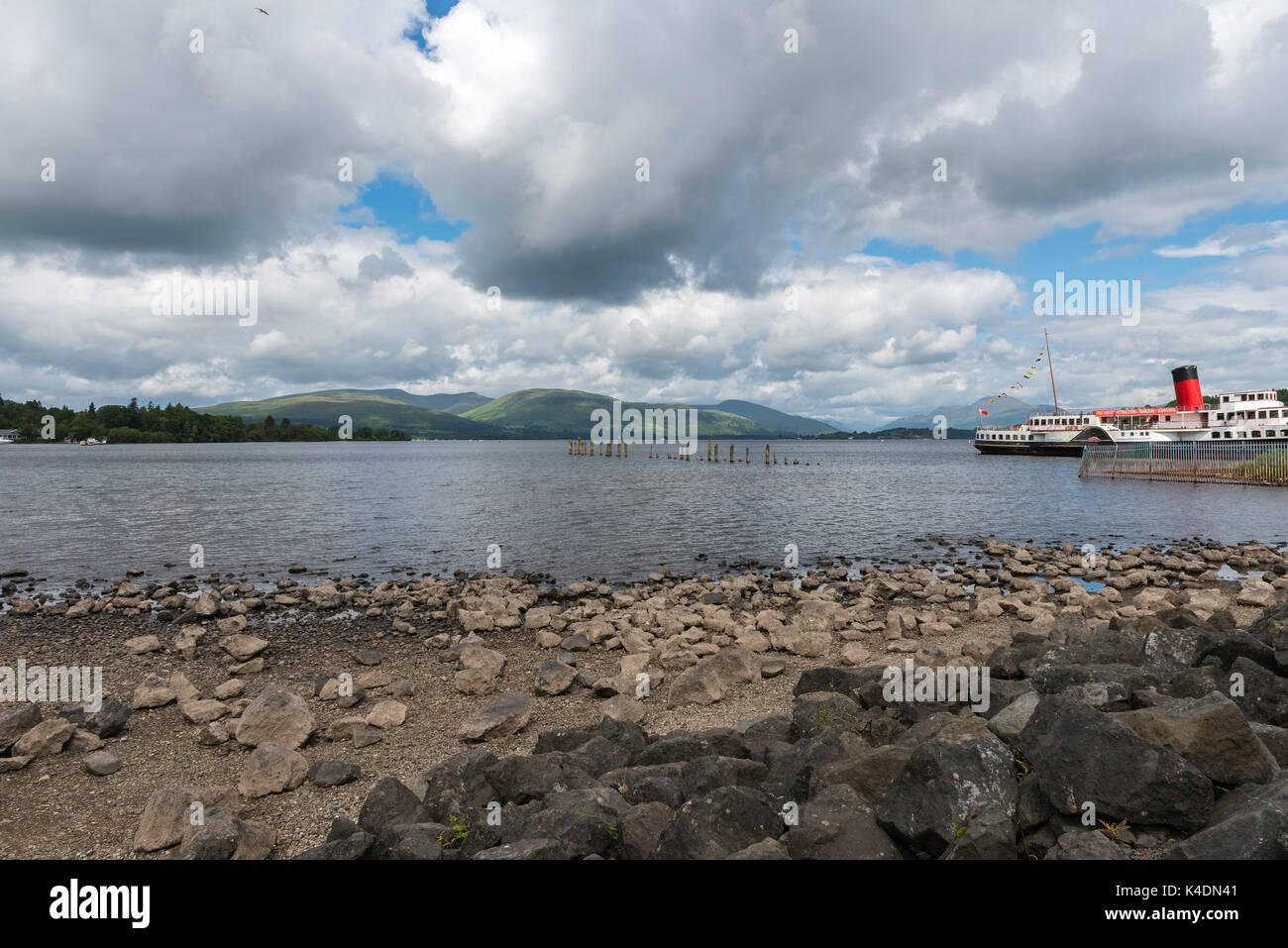 Maid of the Loch on Loch Lomond at Balloch West Dunbartonshire Scotland Stock Photo