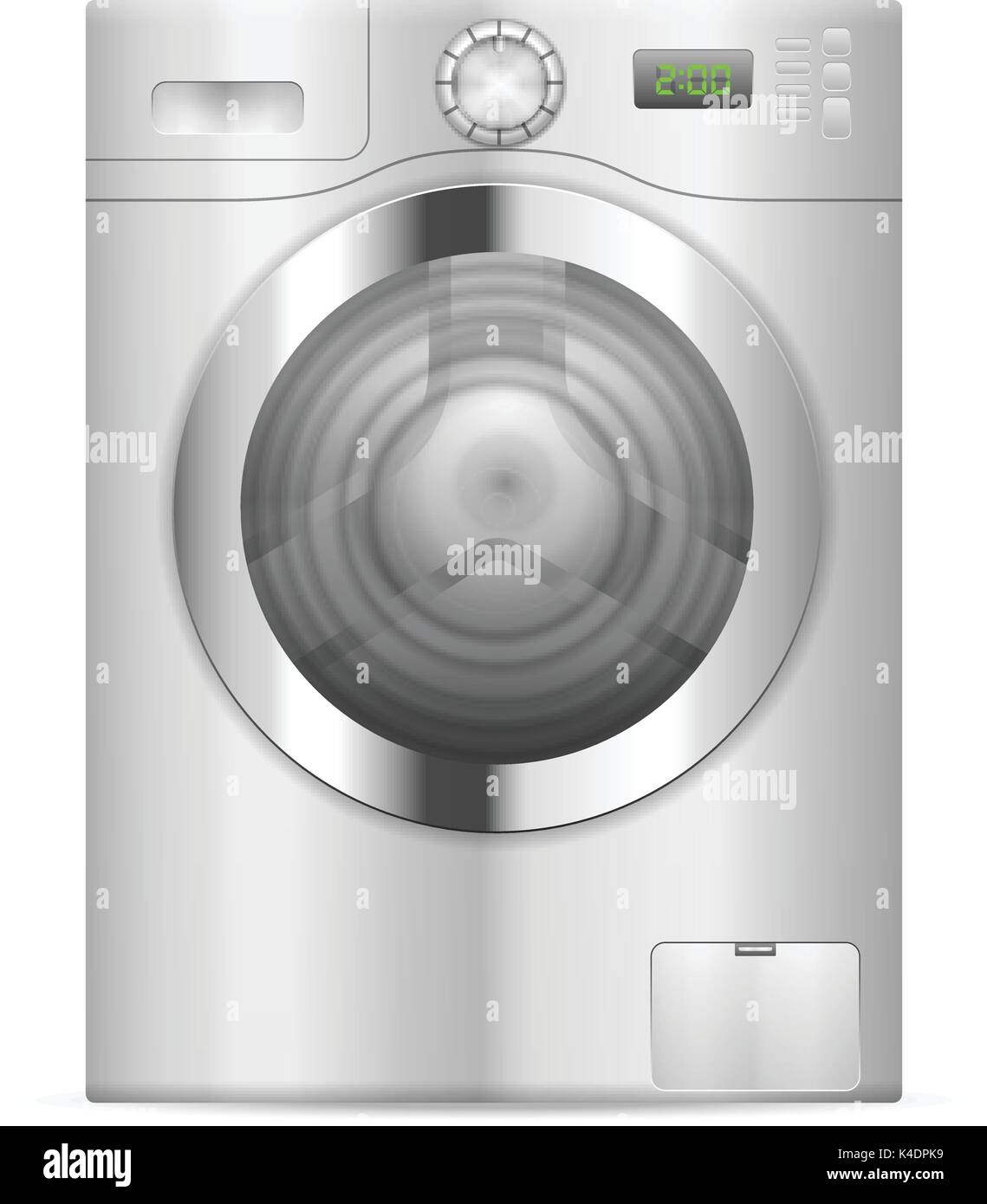 Washing machine on a white background Stock Vector Image & Art - Alamy