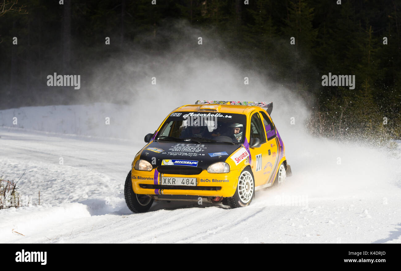 Rally in Sweden Stock Photo