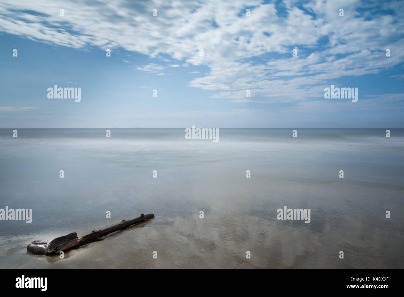 Looking Out Across An Empty Beach And Sea Plage Lamelie