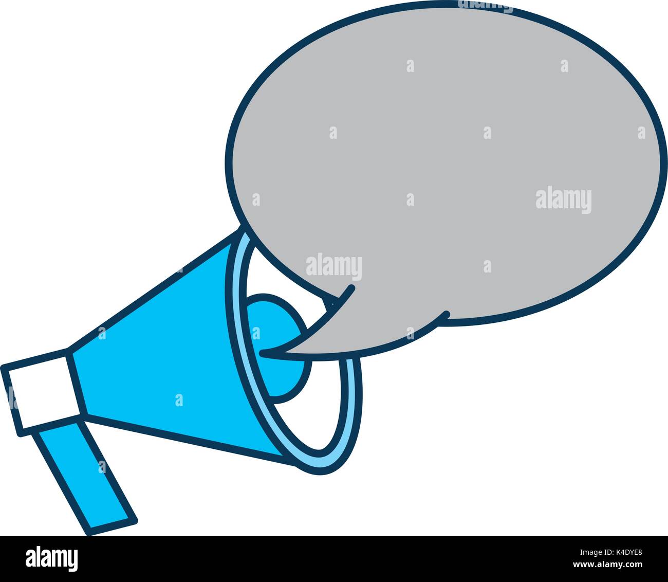 announcement megaphone bubble speak broadcast Stock Vector Image & Art