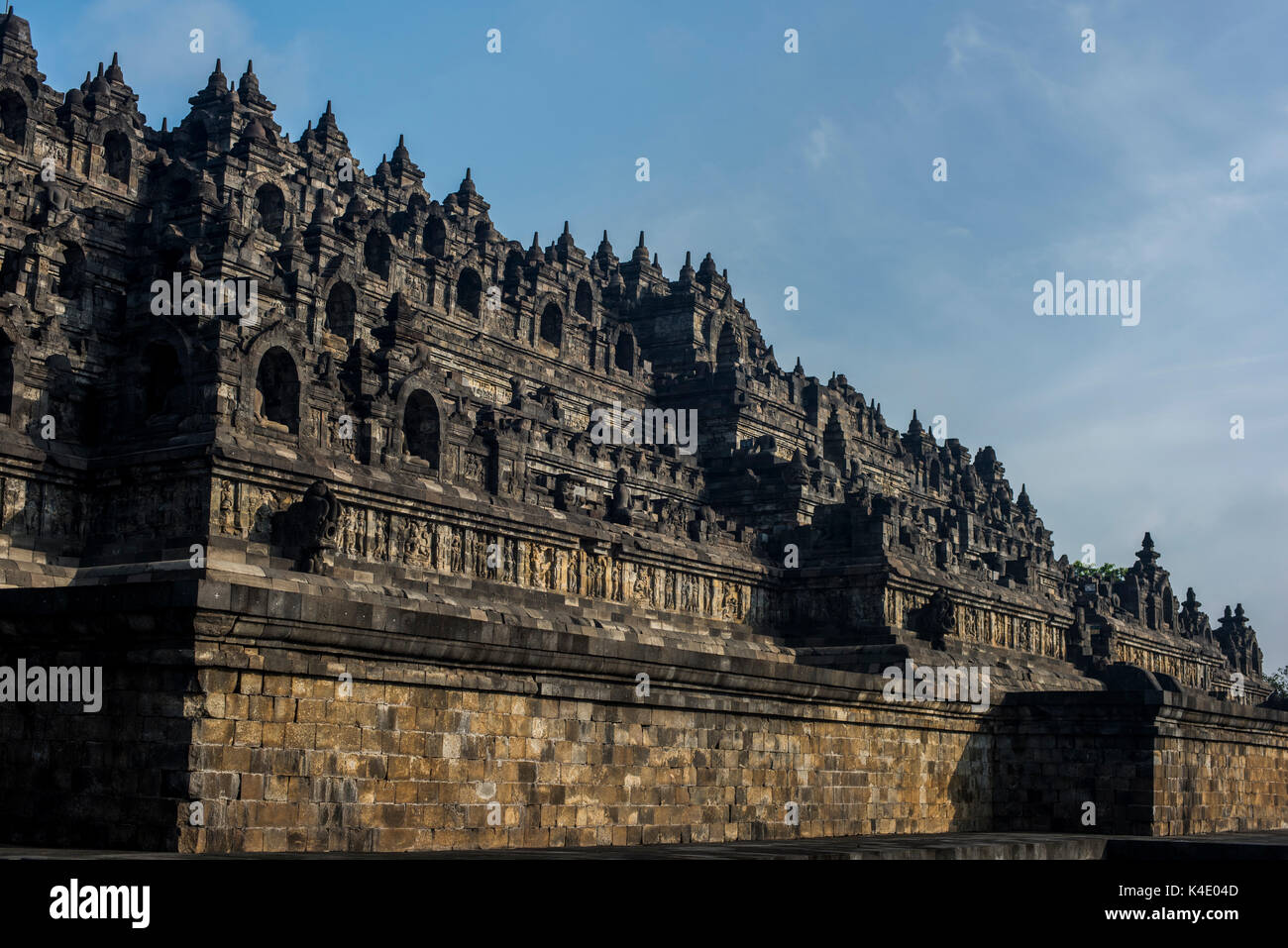 Borobudor temple in Java, Indonesia. Stock Photo