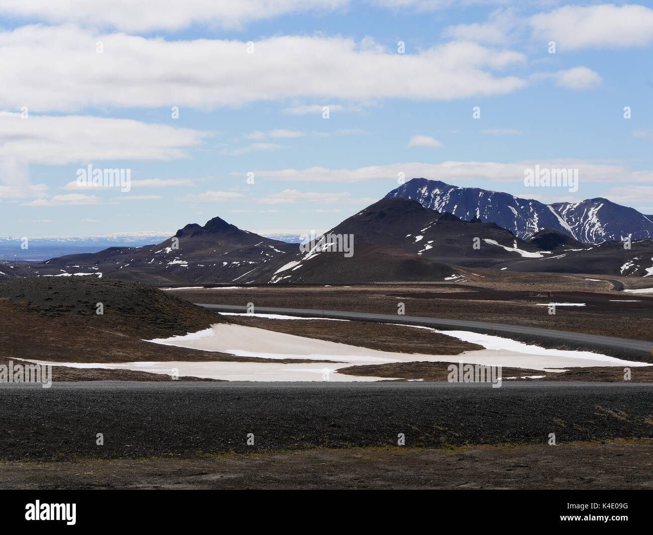 Landscape At Crater Viti In The North-East Of Iceland Stock Photo