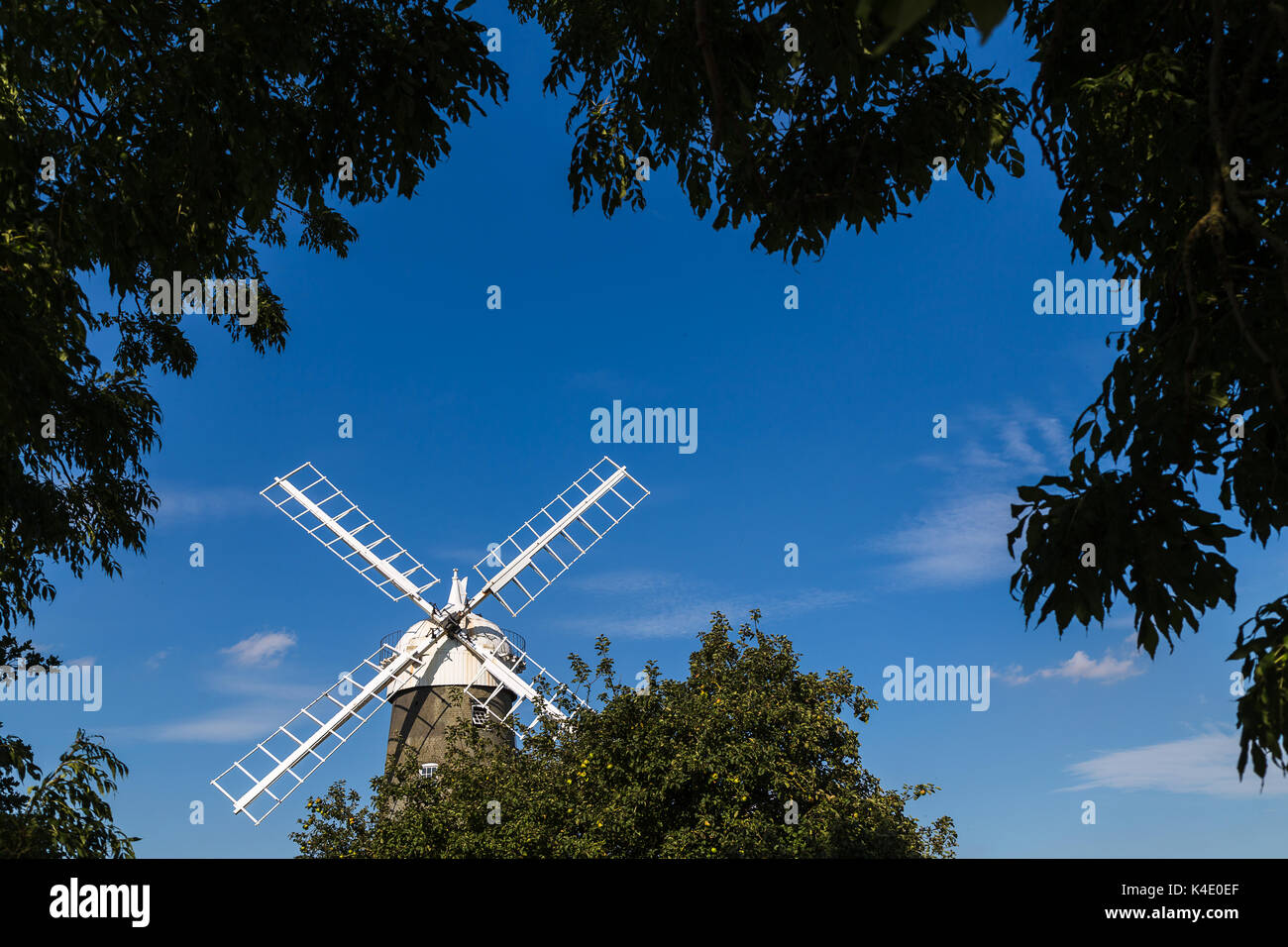 The Corn mill in Great Bircham (set in the heart of Norfolk) framed