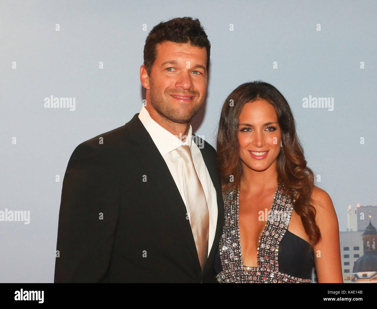 Michael Ballack With Girlfriend Natacha Tannous Stock Photo Alamy