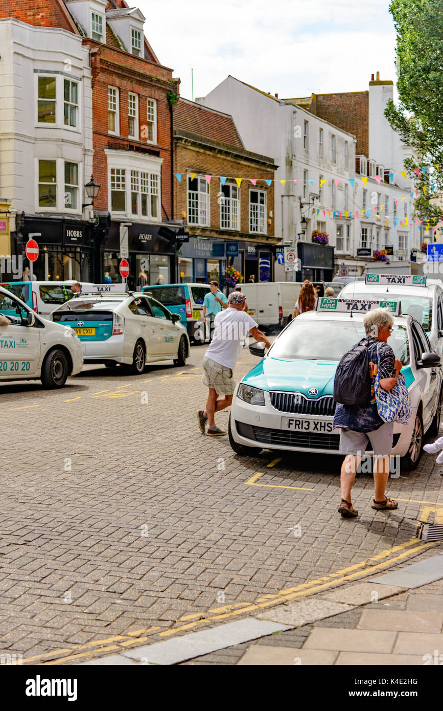 Brighton High Street in the summer Stock Photo - Alamy