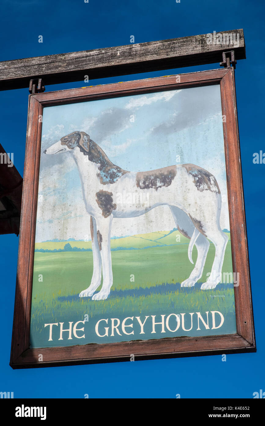 DORSET, UK AUGUST 16TH 2017 The traditional pub sign of The