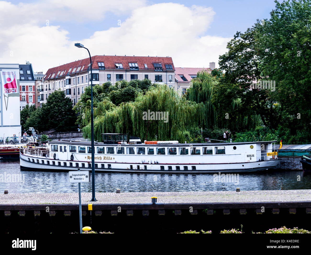 Pleasure Cruises on the River Spree in Berlin Gemany Stock Photo