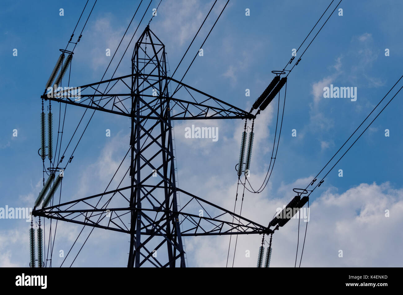 Electricity pylon Stock Photo