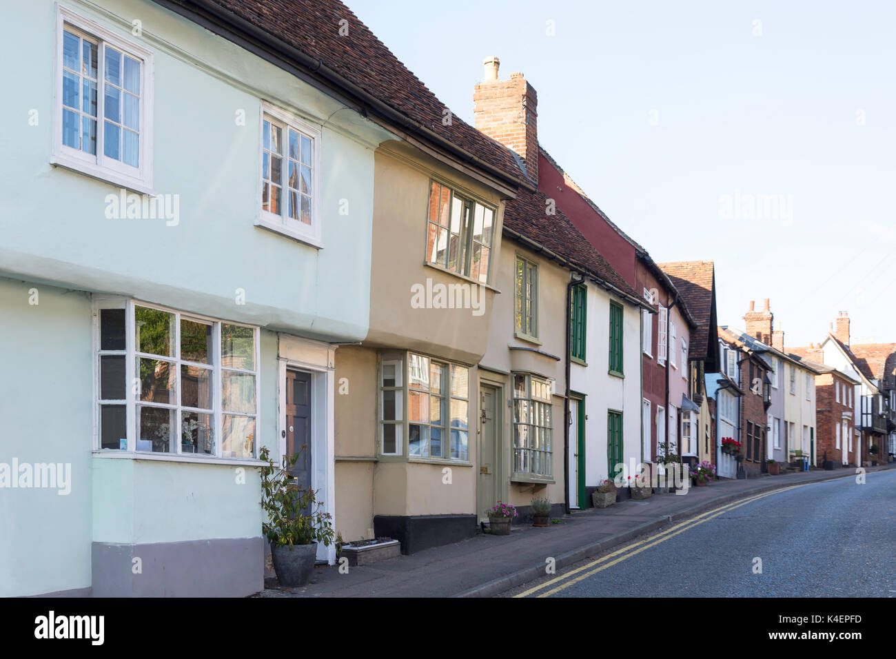 Period houses, Castle Street, Saffron Walden, Essex, England, United