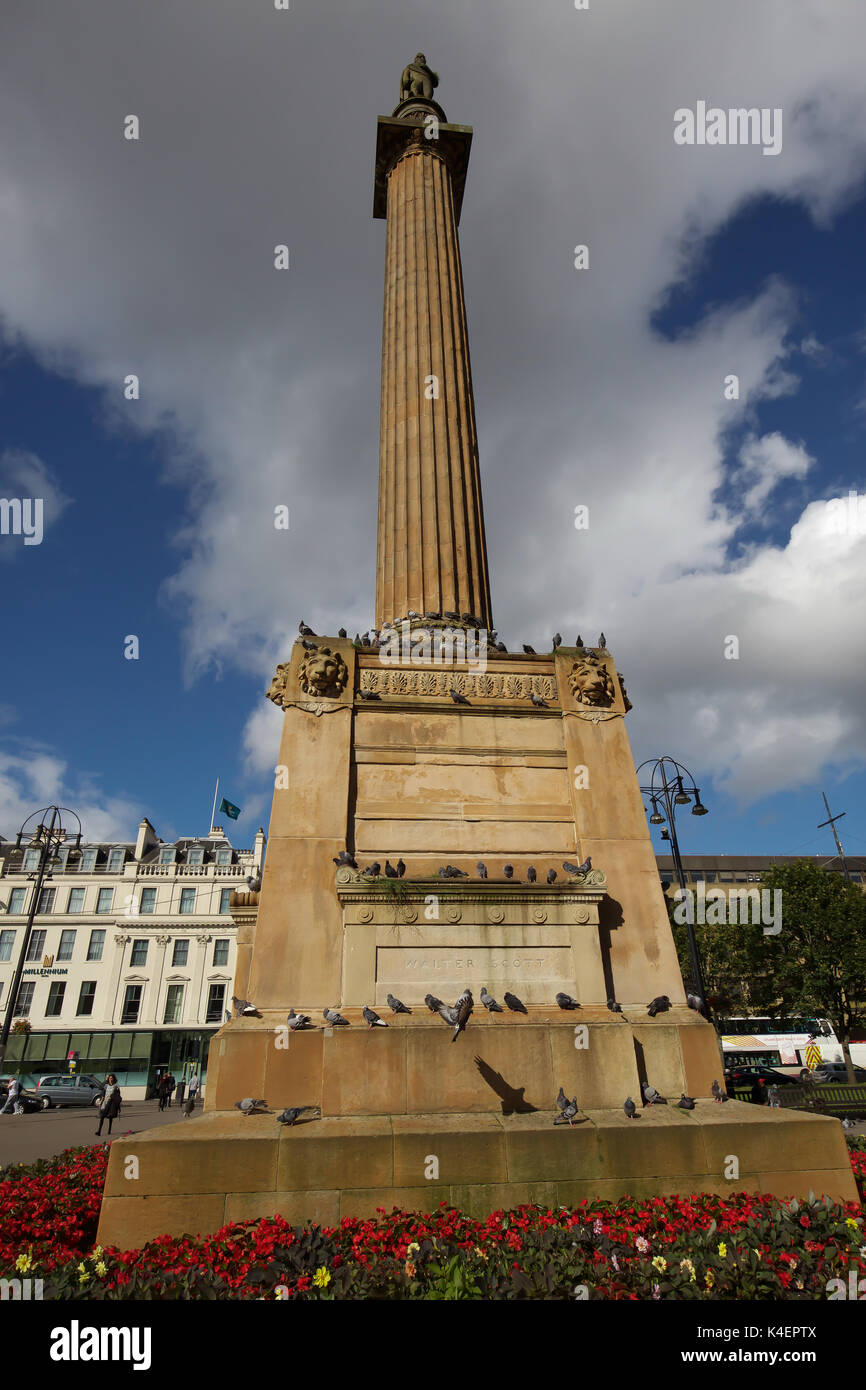 George Square in Glasgow Scotland Stock Photo