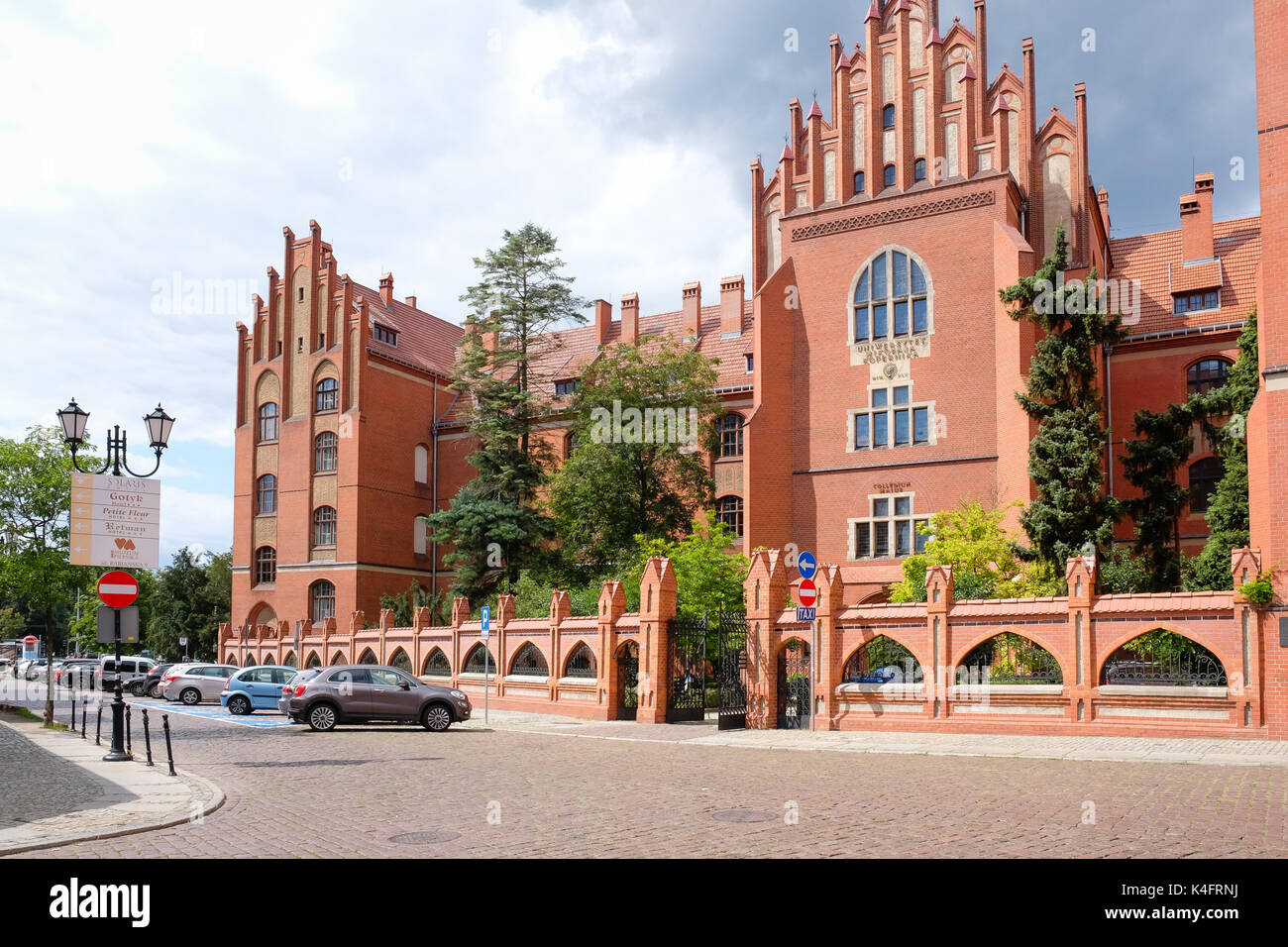 Collegium Maius of Nicolaus Copernicus University in Torun, Poland, neo-Gothic architecture Stock Photo