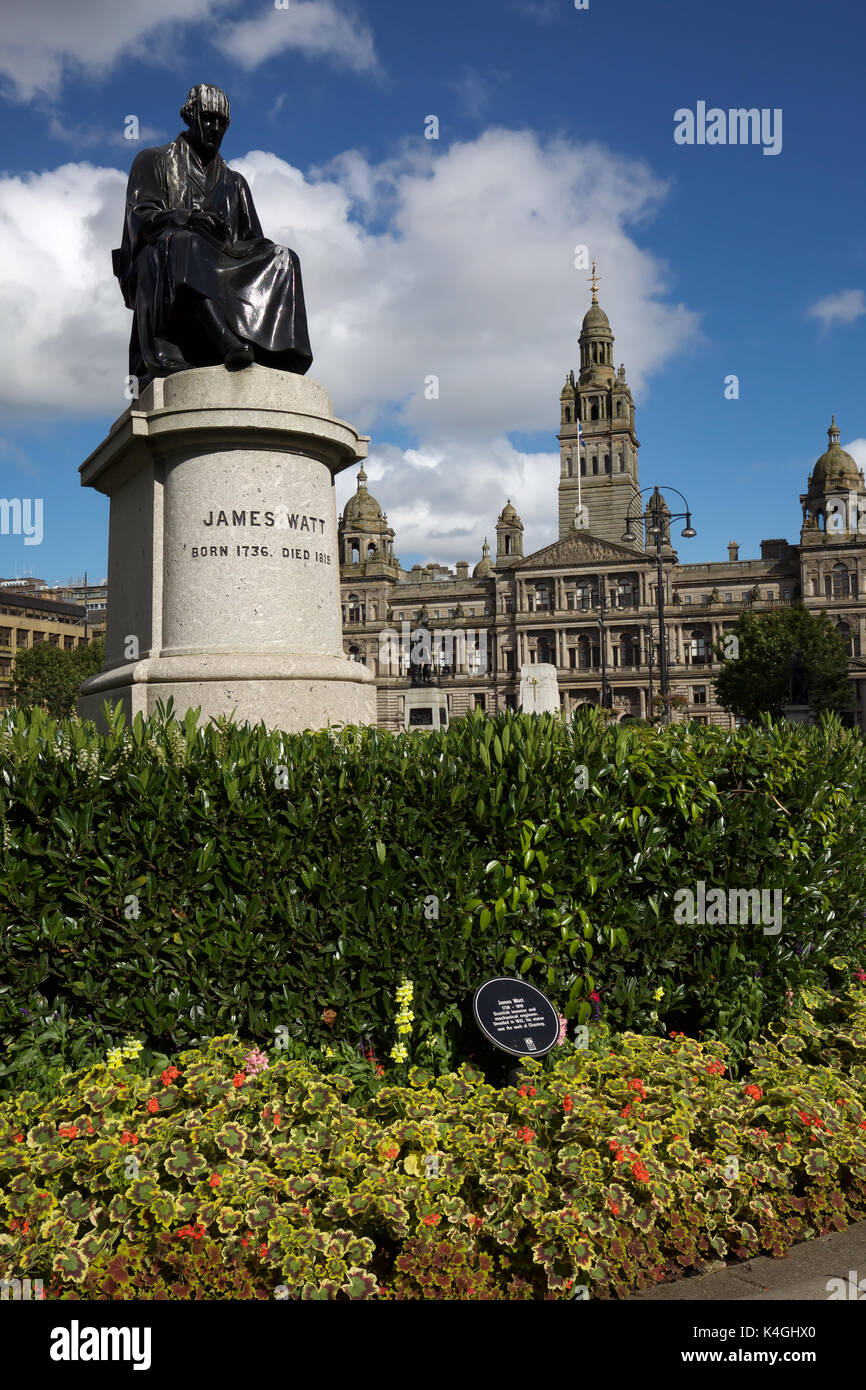 City Chambers in George Square, Glasgow, Scotland Stock Photo