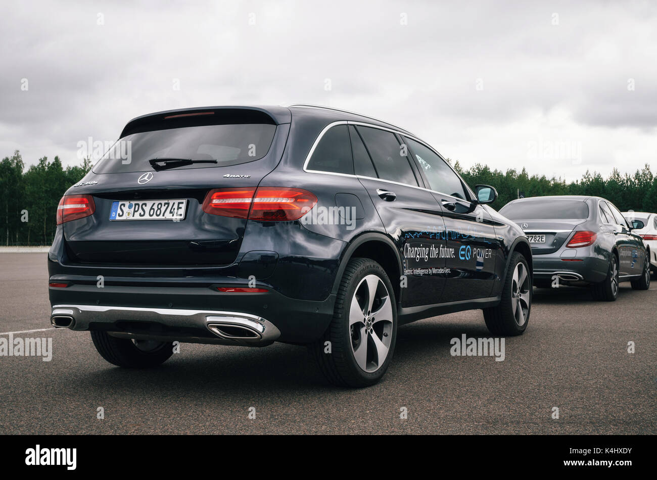 Minsk Belarus August 26 2017 Rear View Of Mercedes Benz