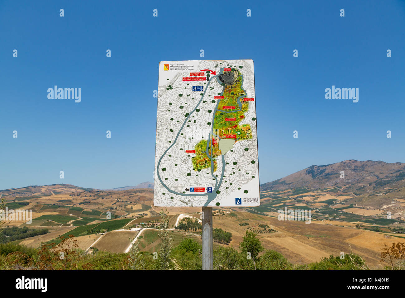 Segesta (Sicily, Italy) - The mediterranean hillscape where arise ...
