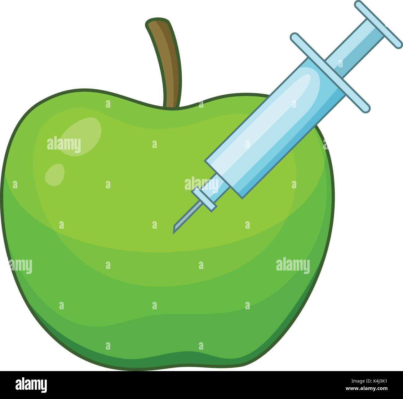 Apple inject icon, cartoon style Stock Vector Image & Art - Alamy