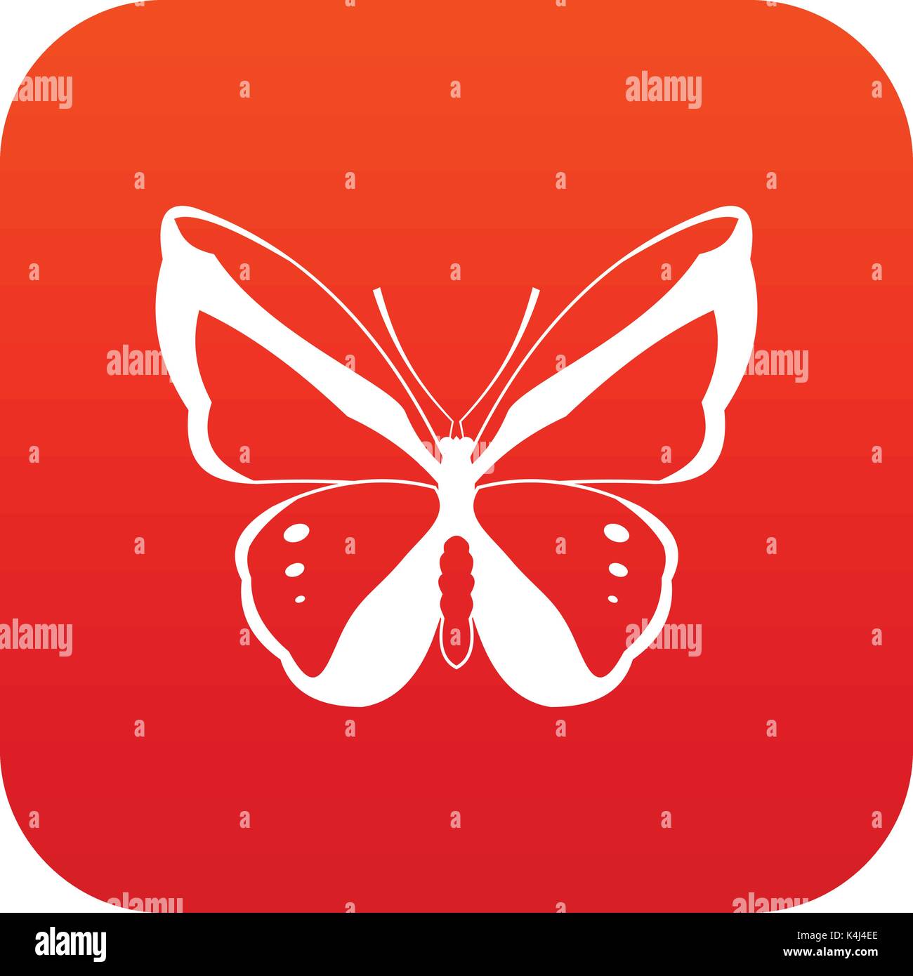 Butterfly icon digital red Stock Vector Image & Art - Alamy